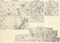 Bayfield County - Drummond, Hughes, Tripp, Washburn, Wisconsin State Atlas 1930c